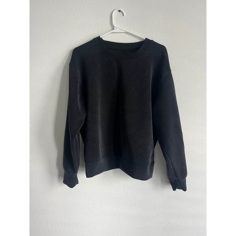 A New Day Womens Black Crewneck Sweatshirt Long Sleeve Pullover‎ Small